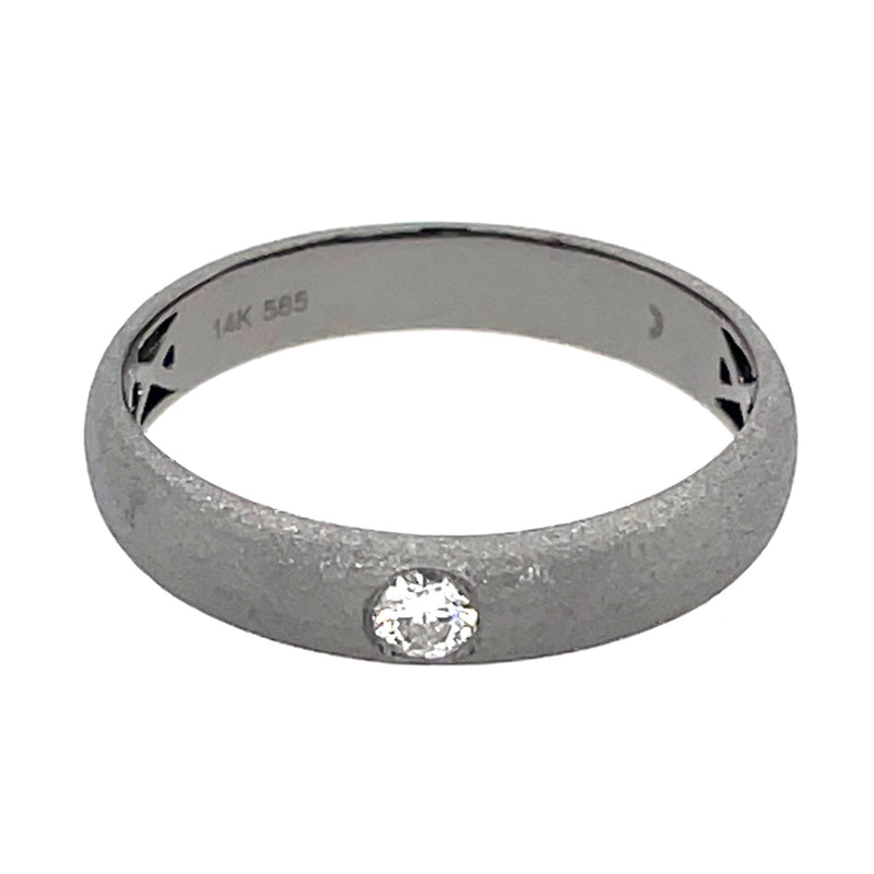 Gray Gold Diamond Stacking Ring