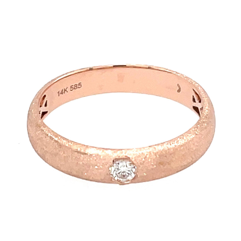 Rose Gold Diamond Stacking Ring