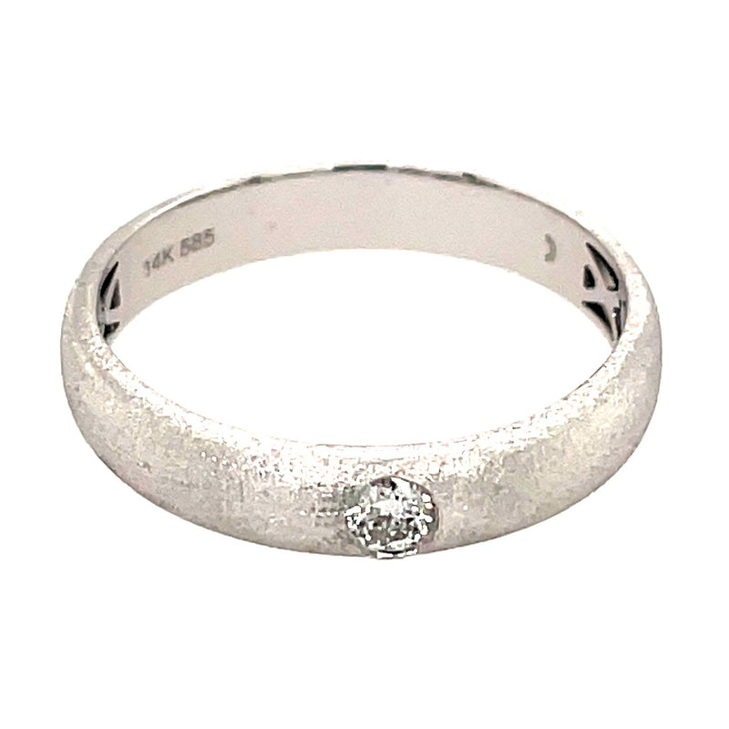 White Gold Diamond Stacking Ring